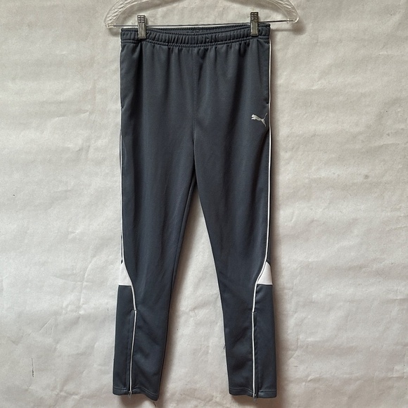 Puma Athletic Activewear Gray White Multicolor Sweatpants Joggers - Picture 3 of 8